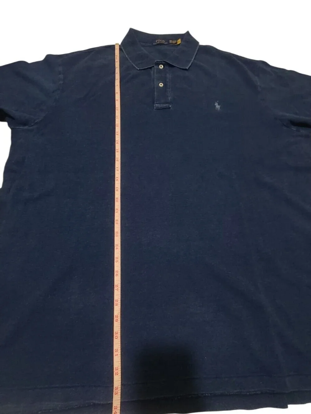 Polo Ralph Lauren Polo Shirt Men's 3XL (Big) Navy Blue Pony Logo Cotton Mesh
